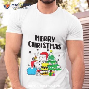 Charlie And Snoopy Merry Christmas Shirt