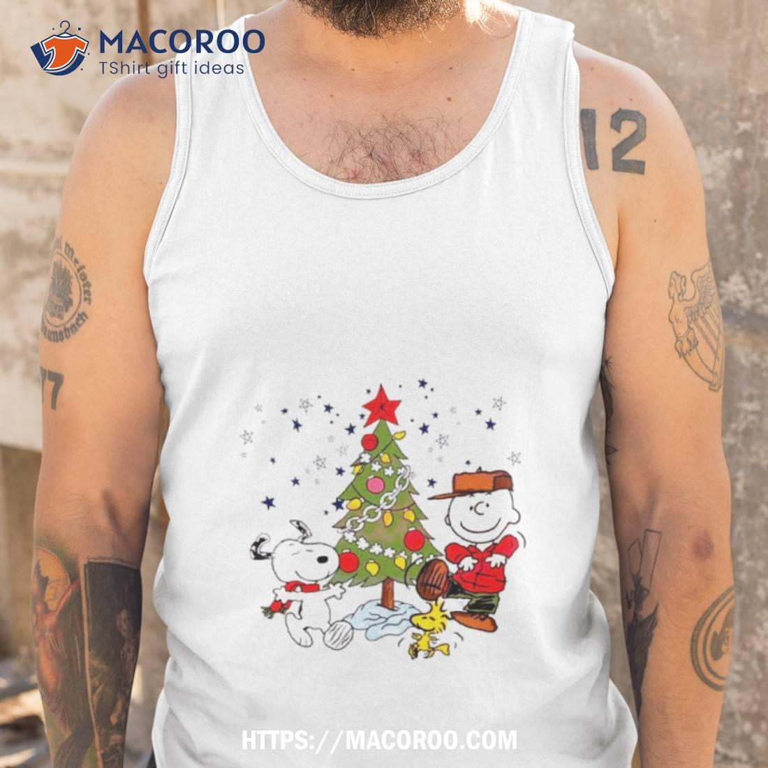 Charlie Brown And Snoopy Christmas Tree Shirt Charlie Brown And Snoopy Christmas Tree Shirt