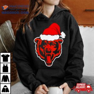 Chicago Bears Logo Santa Hat Christmas 2023 Shirt
