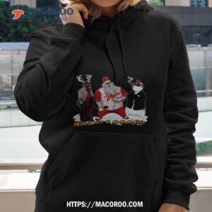 Chillin Wit Ma Ho Ho Homies Gangsta Santa Hoodie 2