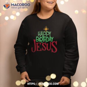 christian christmas happy birthday jesus kids gift sweatshirt sweatshirt 2