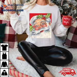 Christmas 2023 Retro Jolly Santa Claus Shirt