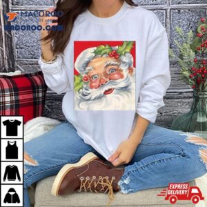 Christmas Retro Jolly Santa Claus Tshirt