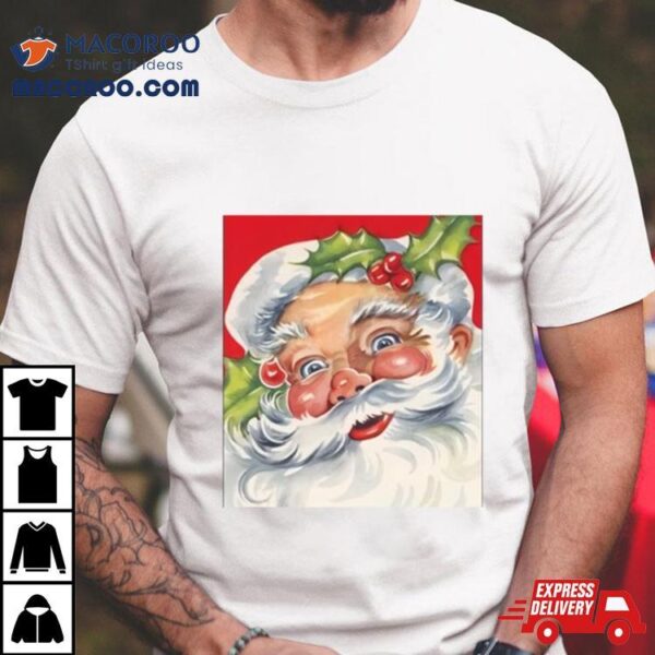 Christmas 2023 Retro Jolly Santa Claus Shirt