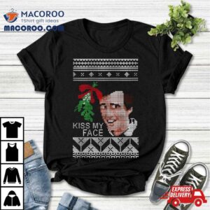 Christmas Alan Partridge Kiss My Face Mistletoe Kni Tshirt