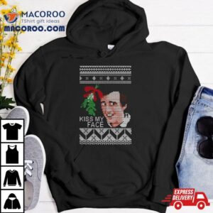 Christmas Alan Partridge Kiss My Face Mistletoe Kni Tshirt