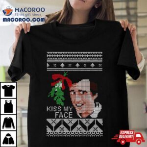 Christmas Alan Partridge Kiss My Face Mistletoe Kni Tshirt