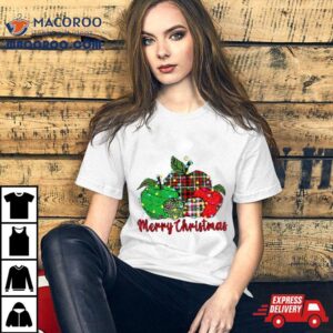 Christmas Apples Surrounded Lights Tshirt