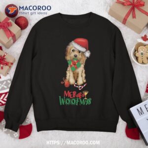 Christmas Cockapoo Cavapoo Doodle Santa Merry Woofmas Sweatshirt