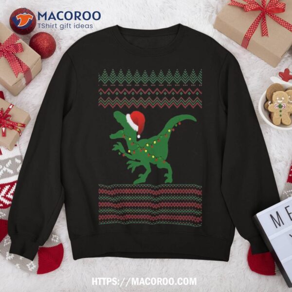 Christmas Dinosaur Ugly Xmas Party Dino Sweater Sweatshirt