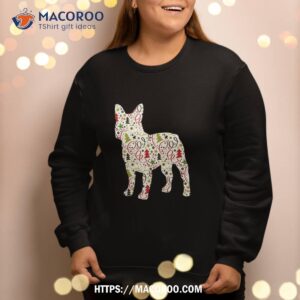 christmas french bulldog dog wrapping paper sweatshirt sweatshirt 2