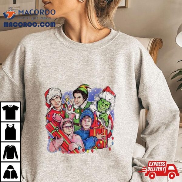 Christmas Friends Movie Character Shirt