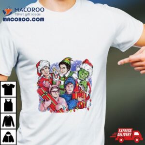 Christmas Friends Movie Character Tshirt