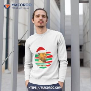 christmas gigachad santa hat shirt sweatshirt 1