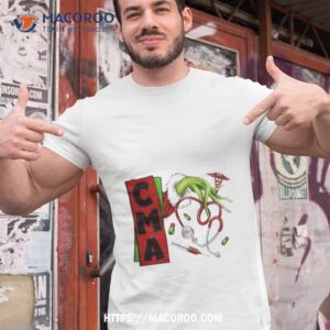 Christmas Grinch Hand Nurse Cma Shirt