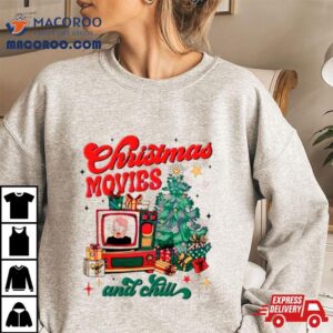 Christmas Movie And Chill Retro Shirt