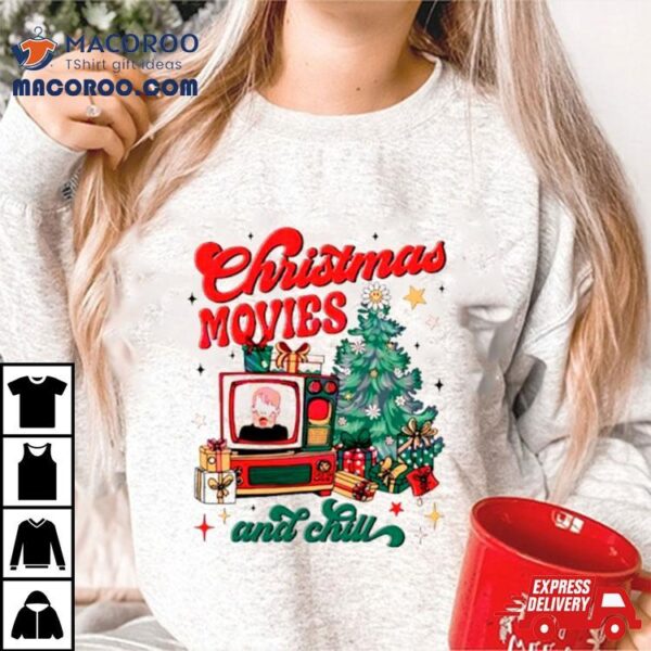 Christmas Movie And Chill Retro Shirt