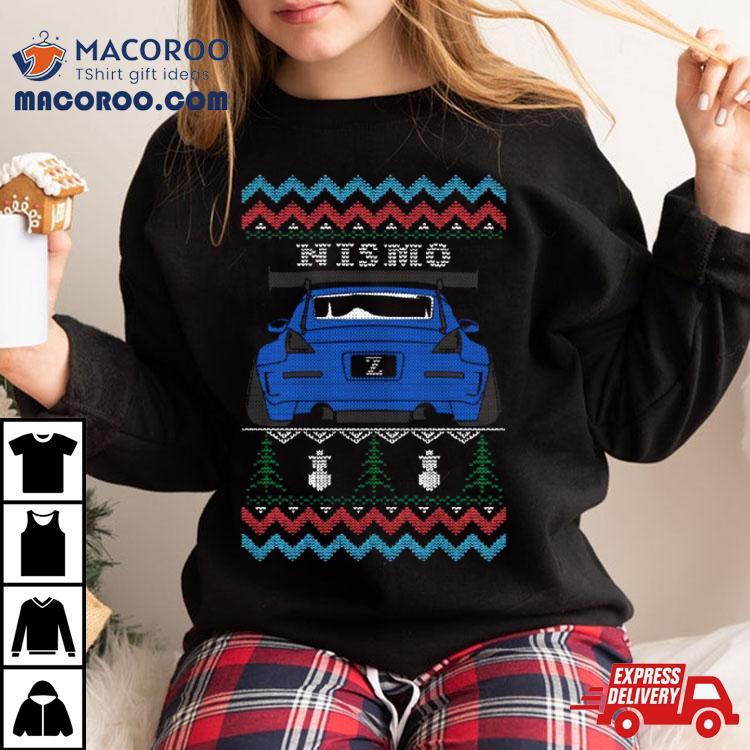 Christmas Nismo 350z Z33 Blue Shirt Christmas Nismo 350z Z33 Blue Shirt