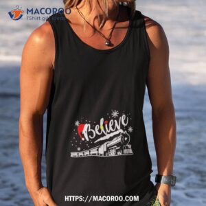 christmas north pole polar express all abroad xmas santa shirt tank top
