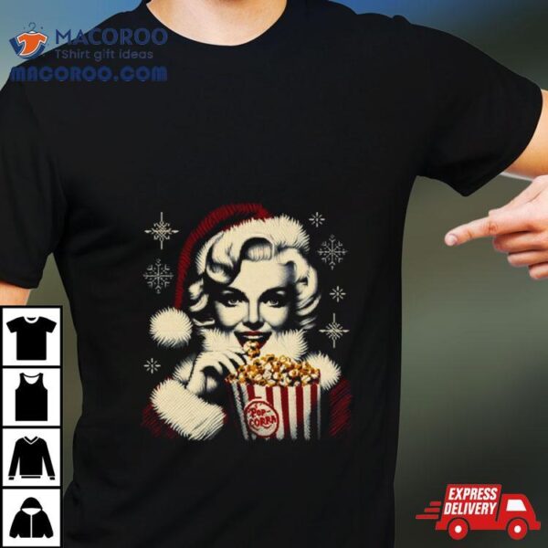 Christmas Santa Popstar Marilyn Monroe Shirt