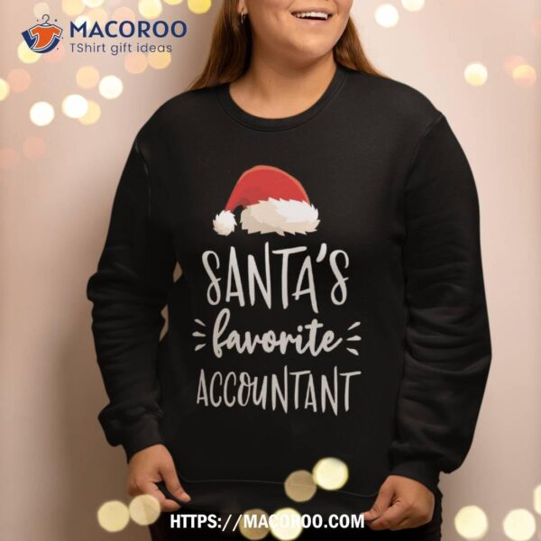 Christmas Santa’s Favorite Accountant Cpa Accounting Gift Sweatshirt