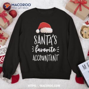 Christmas Santa’s Favorite Accountant Cpa Accounting Gift Sweatshirt