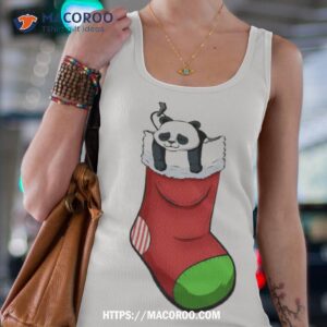 Christmas Sock Panda Tank Top 4