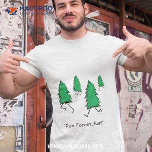 Christmas Tree Run Forrest Gump Punline Shirt