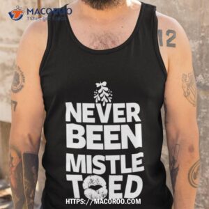 christmas xmas mistletoe kissing funny meme shirt tank top