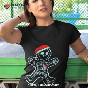 Christmas Xray Gingerbread Man Skeleton Tshirt 1
