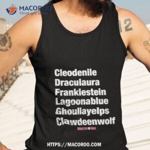 Cleodenile Draculaura Frankiestein Lagoonablue Ghouliayelps Clawdeenwolf Tank Top 3