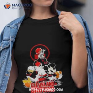 Cleveland Browns Mickey Mouse Donald Duck Goofy Football Nfl Shirt