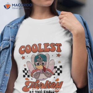 Coolest Turkey At The Table Vintage Shirt