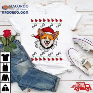 Corgi Surprise Ugly Christmas Tshirt