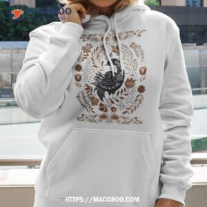 Cottagecore Folk Art Scandinavian Boho Bird Shirt