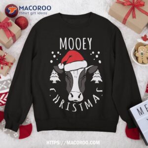 Cow Lover – Head Design Mooey Christmas Sweatshirt