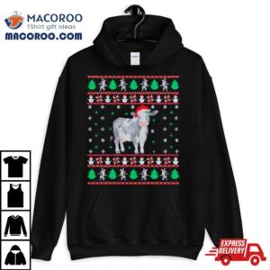 Cow Santa Hat Ugly Christmas Shirt