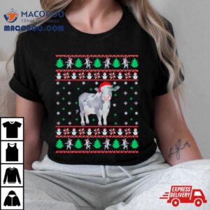 Cow Santa Hat Ugly Christmas Shirt 3 Cow Santa Hat Ugly Christmas Tshirt