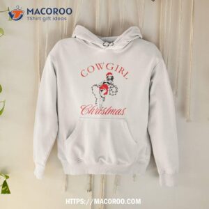 Cowgirl Christmas Santa Hat Shirt