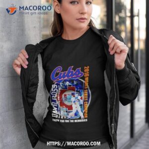Cubs David Ross Chicago Cubs 2015 – 2016, 2020 2023 2016 World Series Champion Thank You For The Memories T Shirt
