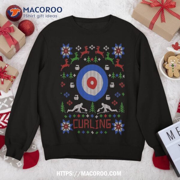 Curling Christmas Ugly Sweater Party Shirt Sweatshirt