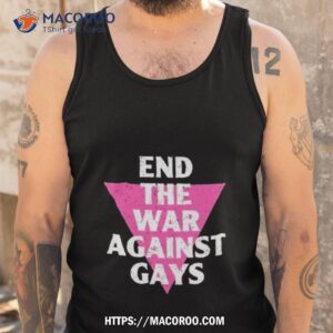 Currently Gifted Adult Retro Gay Pride End The War Against Gays Tank Top
