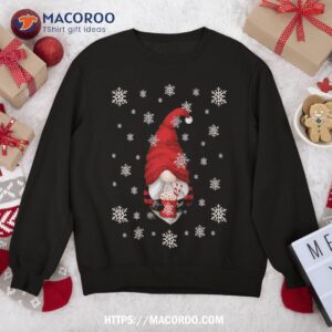 Cute Christmas Gnome For With Hot Cocoa Mug Xmas Sweatshirt