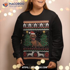 dachshund ugly christmas funny holiday dog lover xmas gift sweatshirt sweatshirt 2