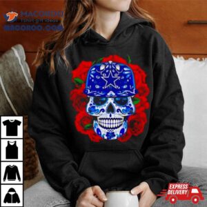 Dallas Cowboys Roses Sugar Skull Tshirt