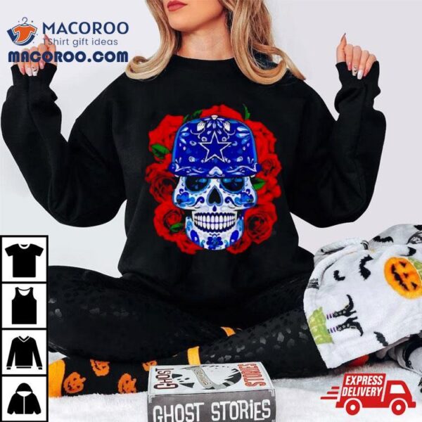 Dallas Cowboys Roses Sugar Skull Shirt