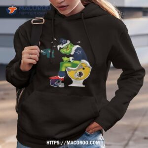 Dallas Cowboys Santa Claus Grinch Toilet Christmas 2023 Hoodie 3