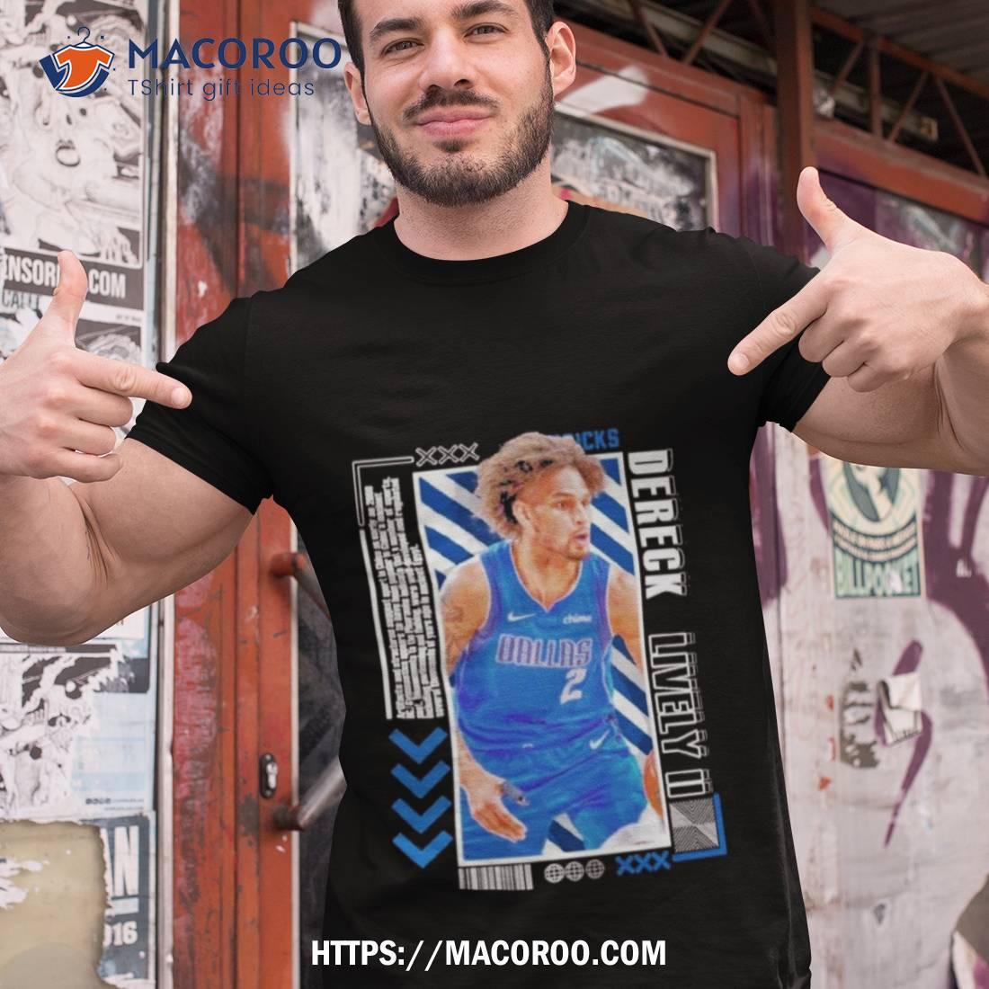 Dallas Mavericks Dereck Lively Ii Basketball Paper T Shirt Dallas Mavericks Dereck Lively Ii Basketball Paper T Shirt