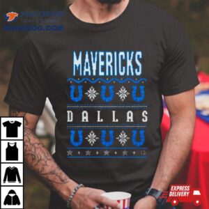 Dallas Mavericks Holiday Ugly Christmas Tshirt