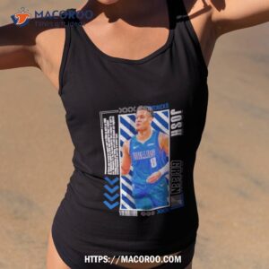 Dallas Mavericks Josh Green Basketball Paper T Shirt